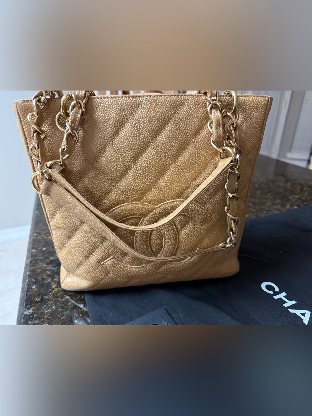 CHANEL Caramel Quilted CC Chain Shoulder Bag - Picture 7 of 12